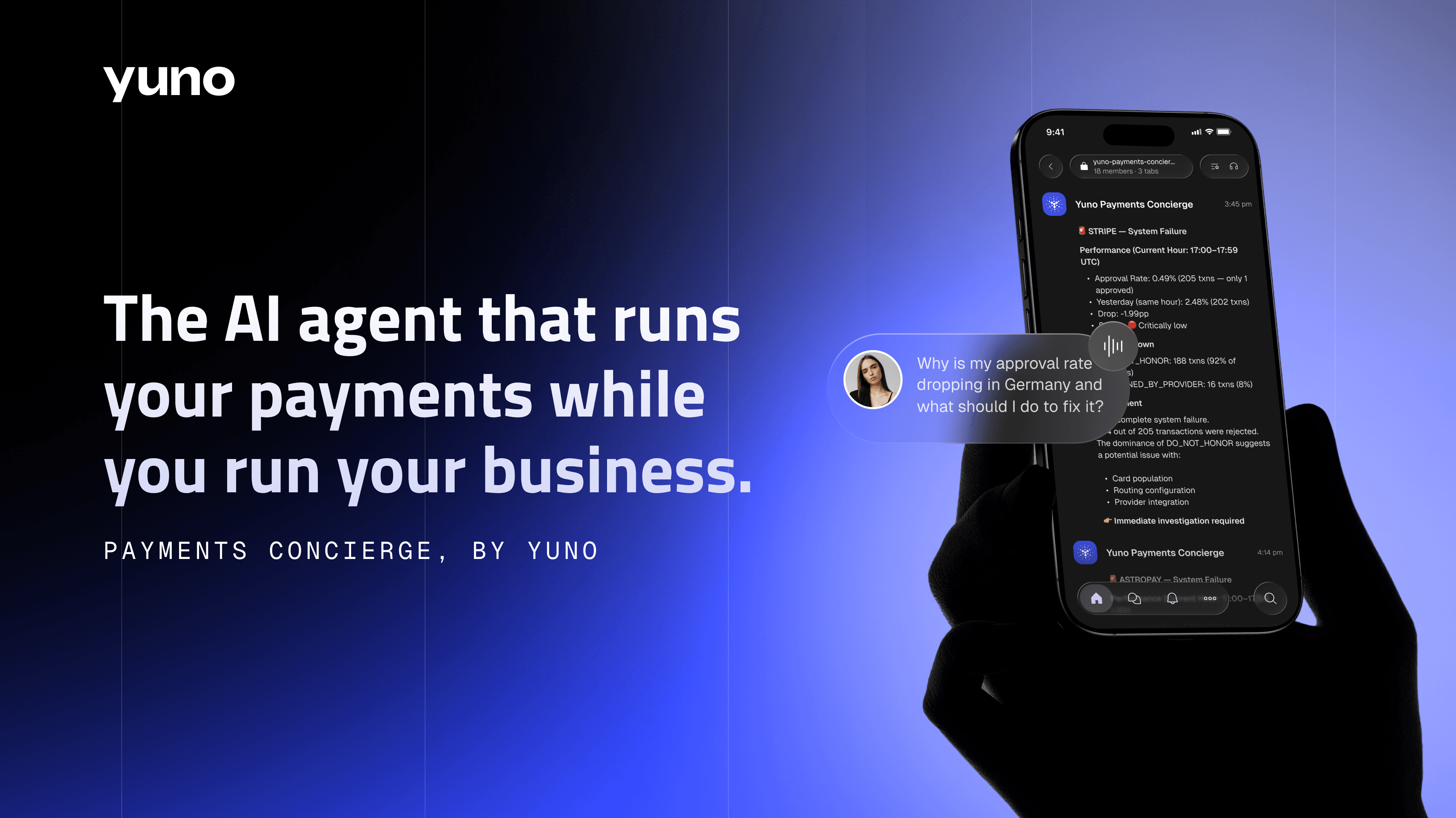Yuno presenta Payments Concierge: un agente de IA siempre activo para operaciones de pago